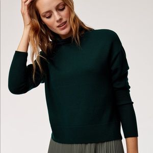 Aritzia Wilfred Cyprie Sweater in Scarab